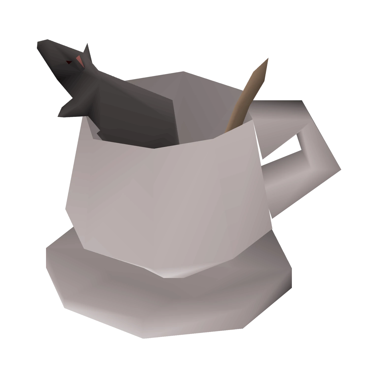 OSRS.Cafe Logo. Contains a Runescape Rat in a Runescape mug